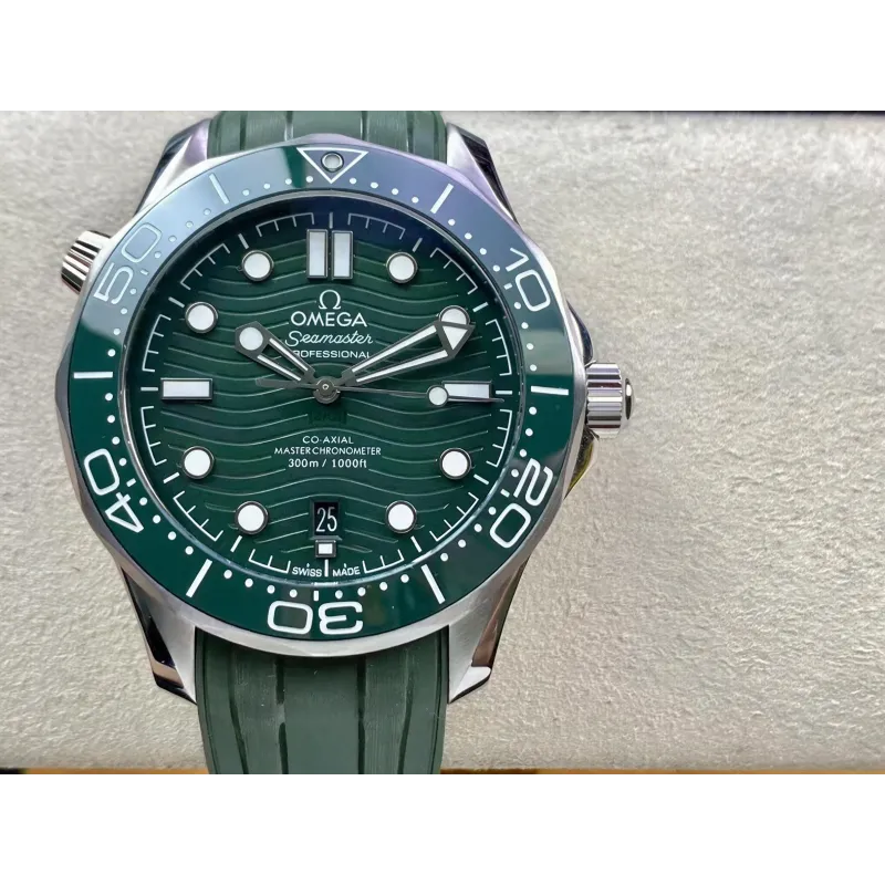 Omega Seamaster Diver 300M 210.32.42.20.10.001 Replica - Cadran Vert Acier Inoxydable