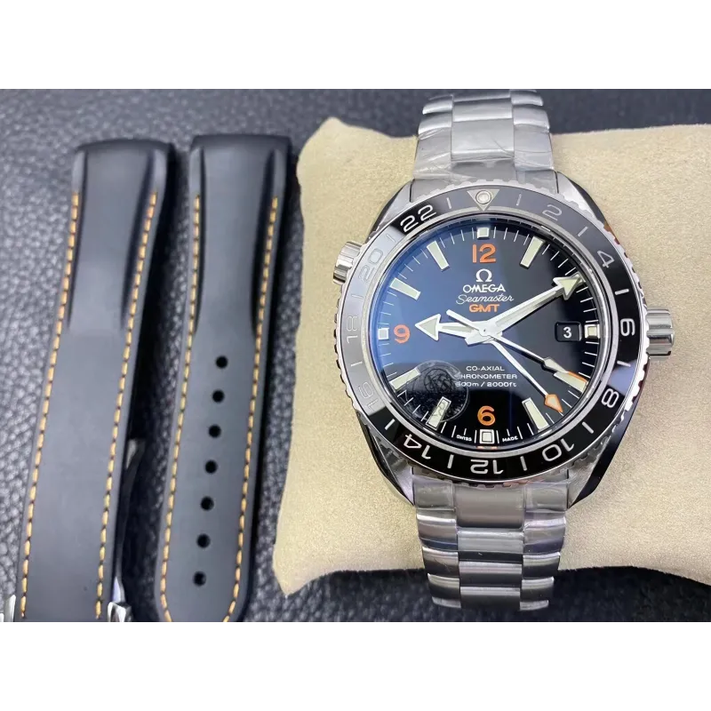 Omega Seamaster Planet Ocean 600M GMT 232.30.44.22.01.002 Replica - Cadran Noir