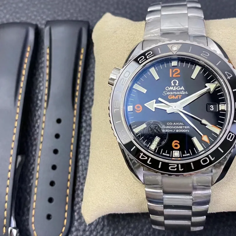 Omega Seamaster Planet Ocean 600M GMT 232.30.44.22.01.002 Replica - Cadran Noir