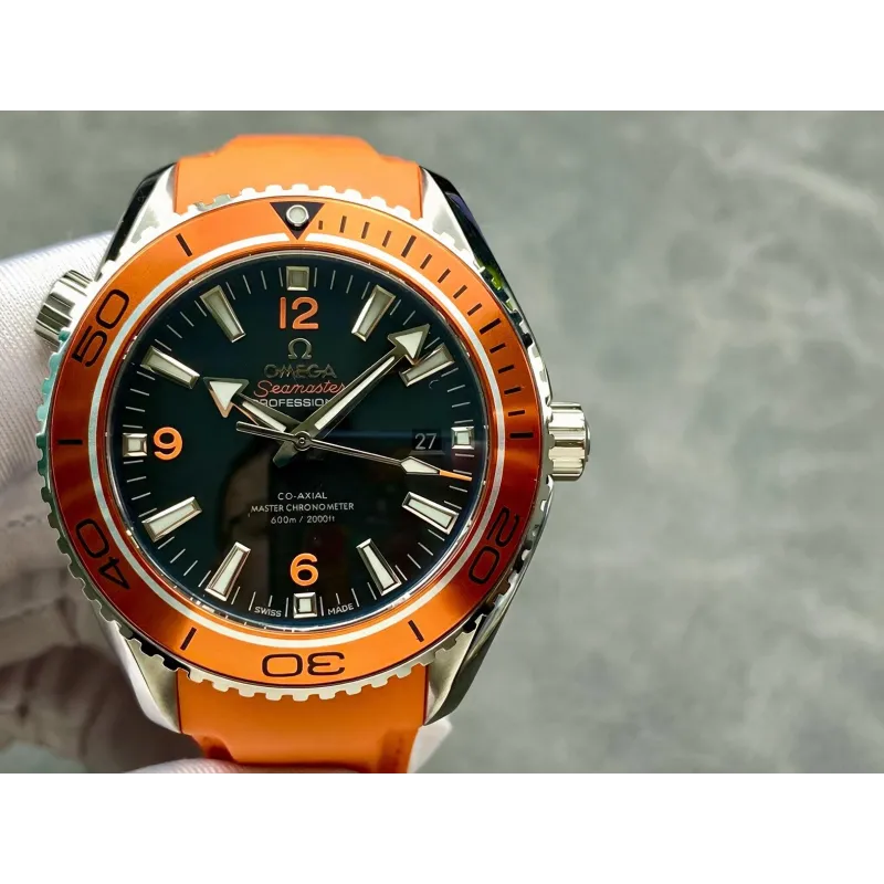 Omega Seamaster 232.32.46.21.01.001 Replica - Cadran Noir Lunette Cannelee