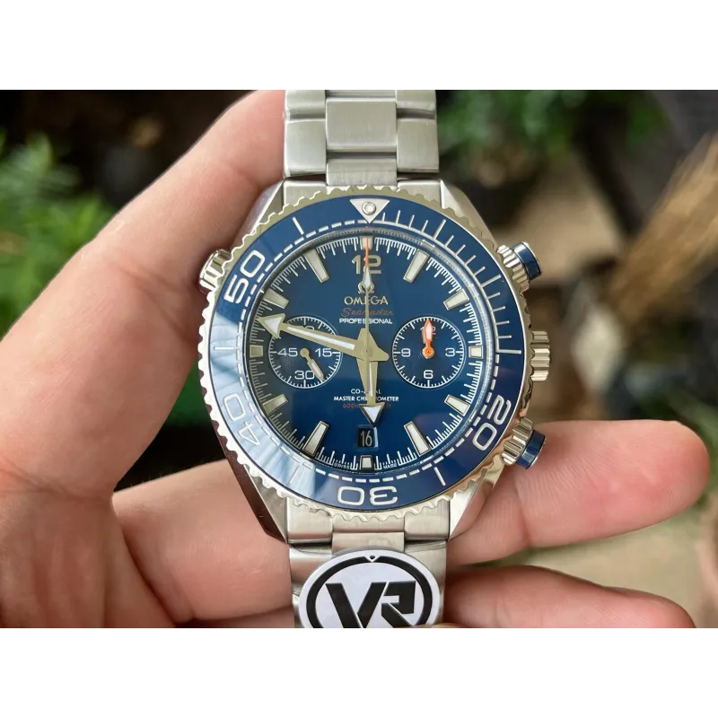 Omega Seamaster 215.30.46.51.03.001 Replica - Cadran Bleu Lunette Cannelee