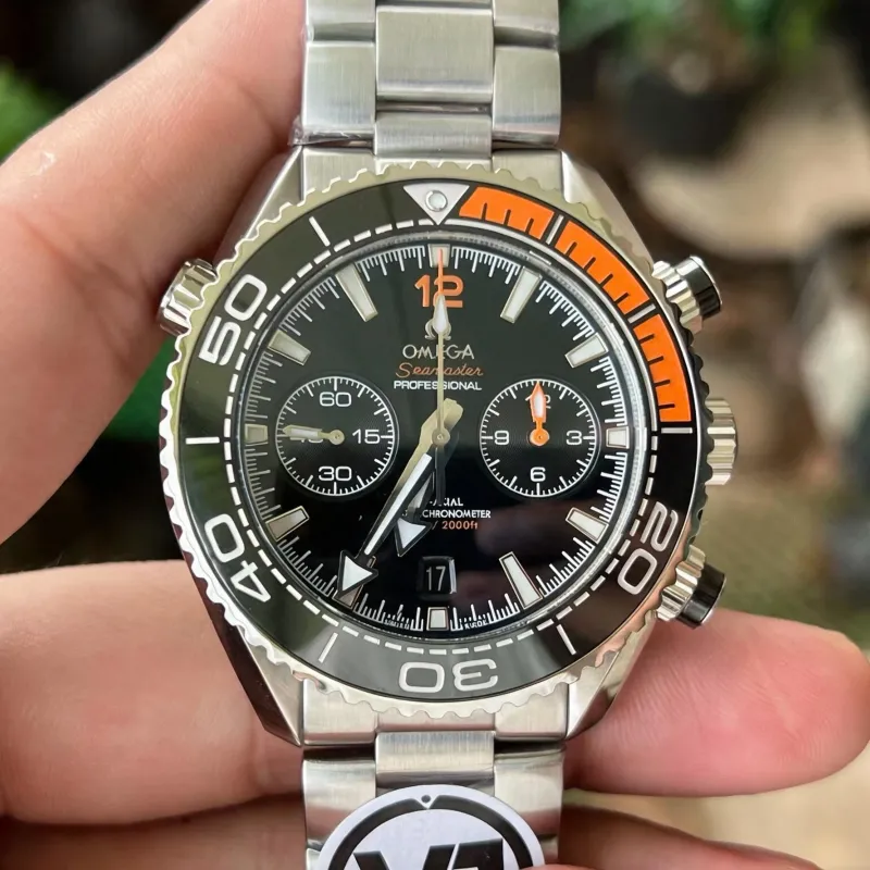 Omega Seamaster 215.30.46.51.01.002 Replica - Cadran Noir Lunette Cannelee