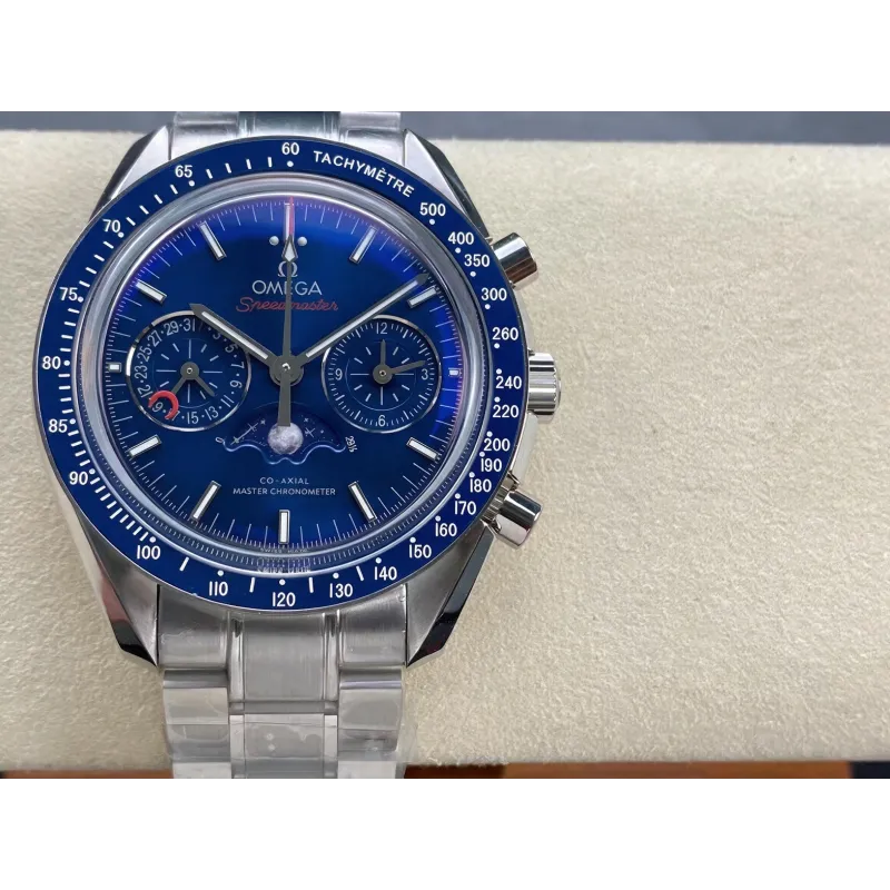 Omega Speedmaster Moonwatch 304.30.44.52.03.001 Replica - Cadran Bleu Acier Inoxydable