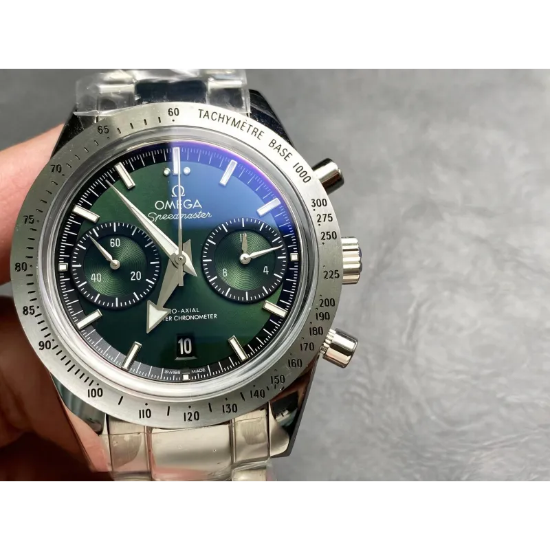 Omega Speedmaster '57 332.10.41.51.10.001 Replica - Cadran Vert Acier Inoxydable