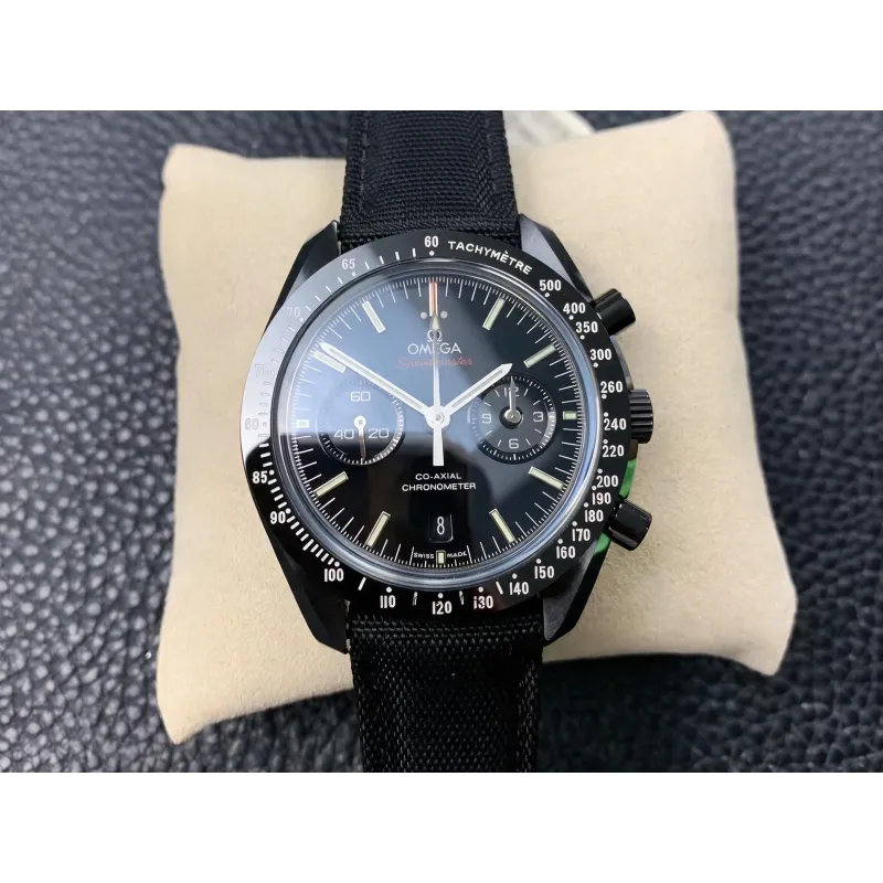 Omega Speedmaster Moonwatch Dark Side of the Moon Pitch Black 311.92.44.51.01.003 Replica - Cadran Noir Lunette Tachymetre