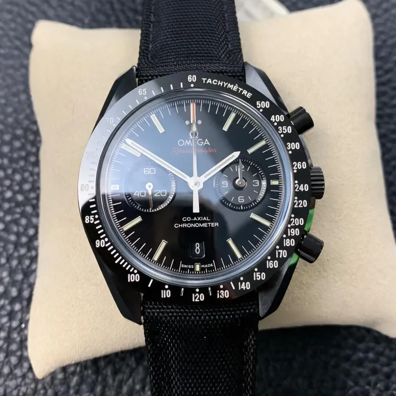 Omega Speedmaster Moonwatch Dark Side of the Moon Pitch Black 311.92.44.51.01.003 Replica - Cadran Noir Lunette Tachymetre