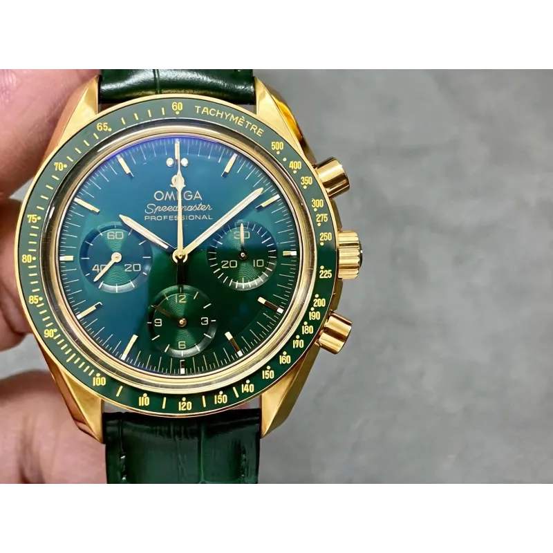 Omega Speedmaster 310.63.42.50.10.001 Replica - Cadran Vert Lunette Tachymetre