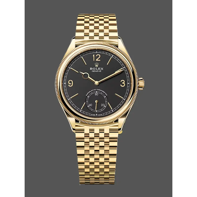 Rolex Perpetual 1908 52508 Replica - Cadran Noir Bicolore