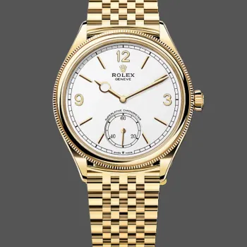 Rolex Perpetual 1908 52508 Replica - Cadran Blanc Lunette Cannelee