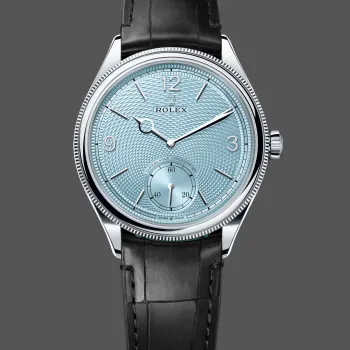 Rolex 1908 52506 Replica - Cadran Bleu Glace Lunette Cannelee