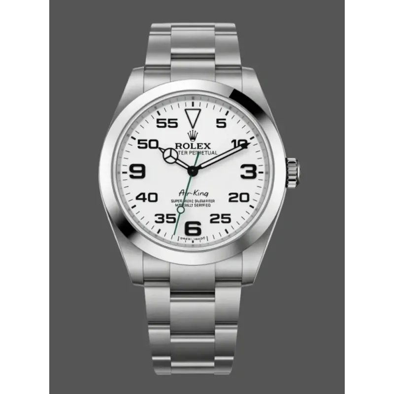 Rolex Air-King 126900 Replica - Cadran Blanc Bracelet Oyster