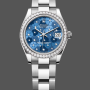Rolex Datejust Femme 278384RBR Replica - Cadran Bleu Lunette Diamants