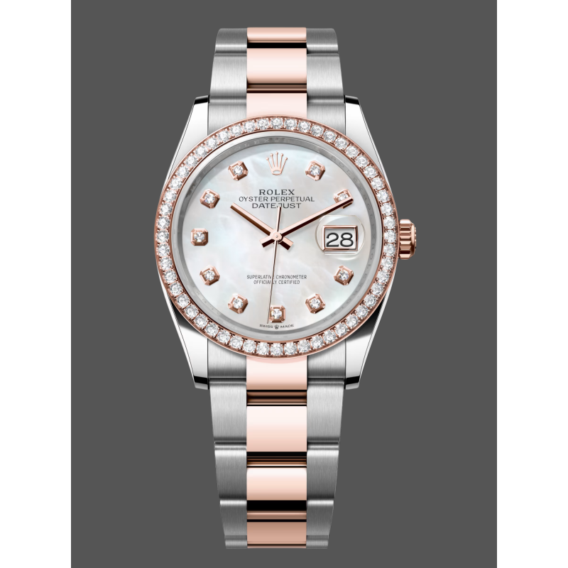 Rolex Datejust Femme 126281RBR Replica - Cadran Nacre Acier Inoxydable