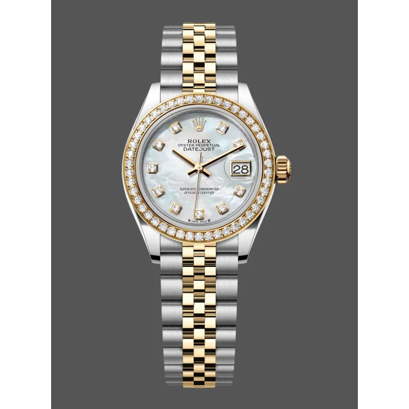 Rolex Datejust Femme 279383RBR Replica - Cadran Nacre Lunette Diamants