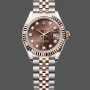 Rolex Datejust 28 Unisexe 279171 Replica - Cadran Marron Lunette Cannelee