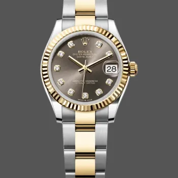 Rolex Datejust 31 Unisexe 278273 Replica - Cadran Gris Lunette Cannelee