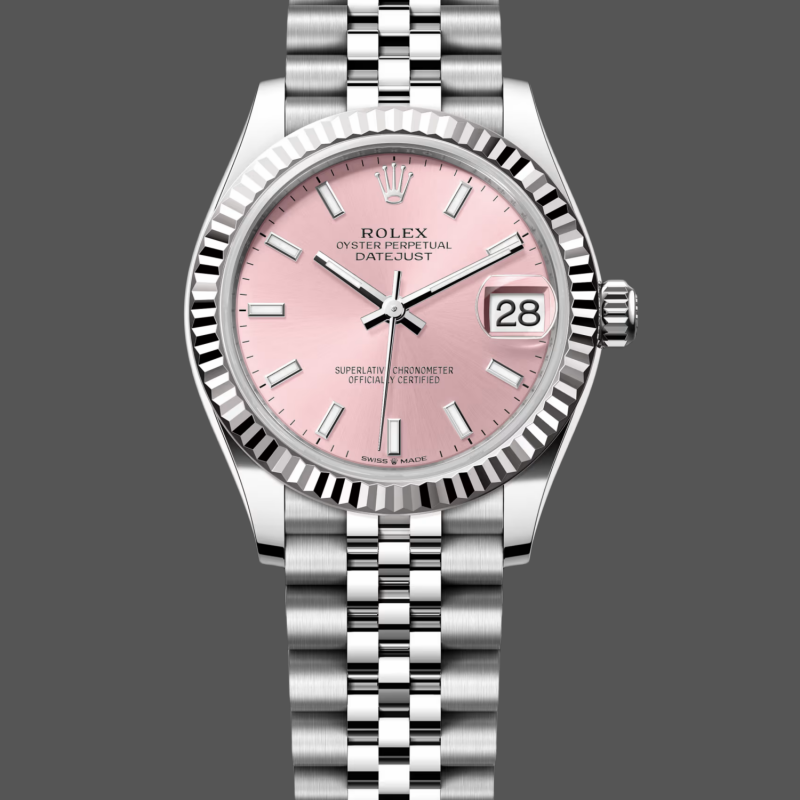 Rolex Datejust Femme 278274 Replica - Cadran Rose Lunette Cannelee