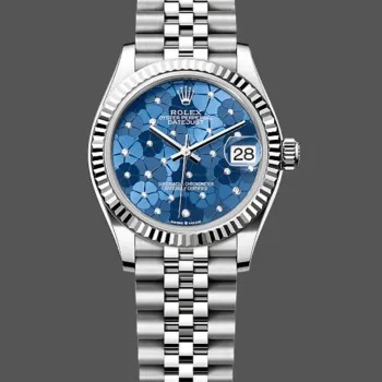 Rolex Datejust 31 Femme 278274 Replica - Cadran Bleu Lunette Cannelee