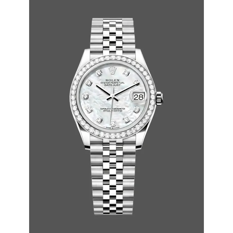 Rolex Datejust 31 Unisexe 278384RBR Replica - Cadran Nacre Lunette Diamants