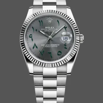 Rolex Datejust Unisexe 126234 Replica - Cadran Gris Lunette Cannelee