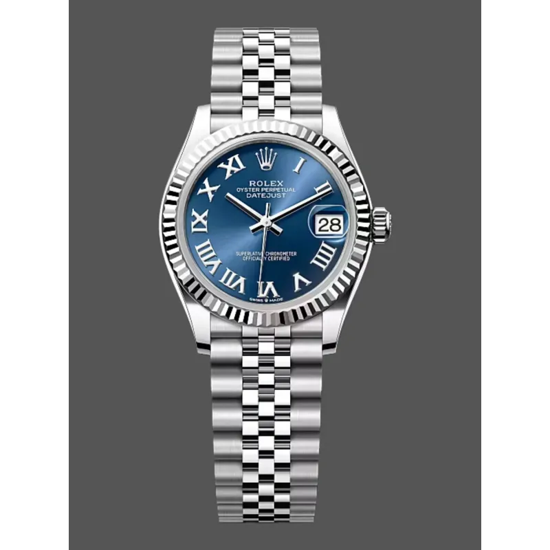 Rolex Datejust Unisexe 278274 Replica - Cadran Bleu Lunette Cannelee