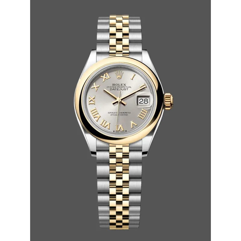 Rolex Lady-Datejust Unisexe 279163 Replica - Cadran Argent Bracelet Jubilee
