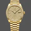 Rolex Day-Date 40 228398TBR Replica - Cadran Or Lunette Diamants