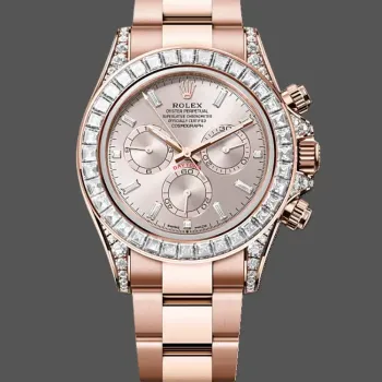 Rolex Cosmograph Daytona Unisexe 126595TBR Replica - Cadran Rose Lunette Diamants