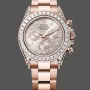 Rolex Cosmograph Daytona Unisexe 126595TBR Replica - Cadran Rose Lunette Diamants
