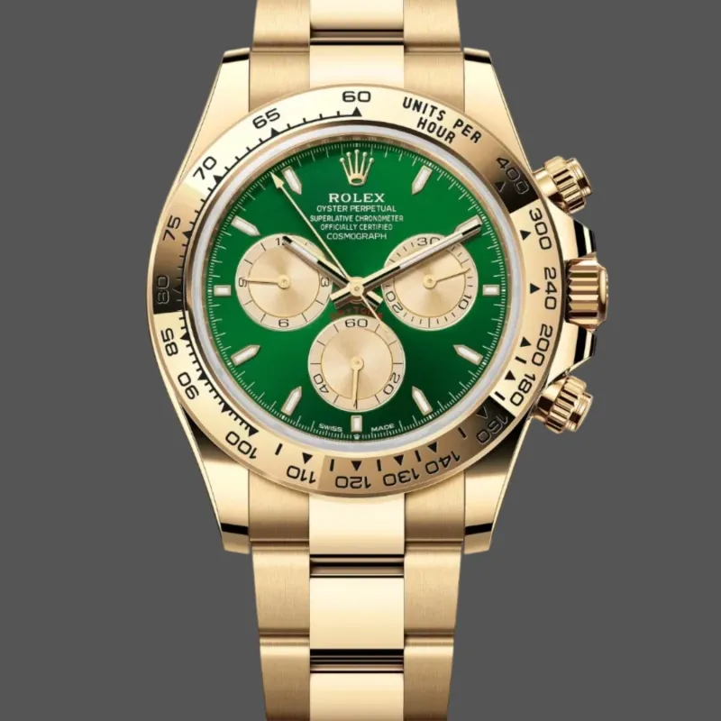 Rolex Cosmograph Daytona John Mayer 126508 Replica - Cadran Vert Lunette Tachymetre