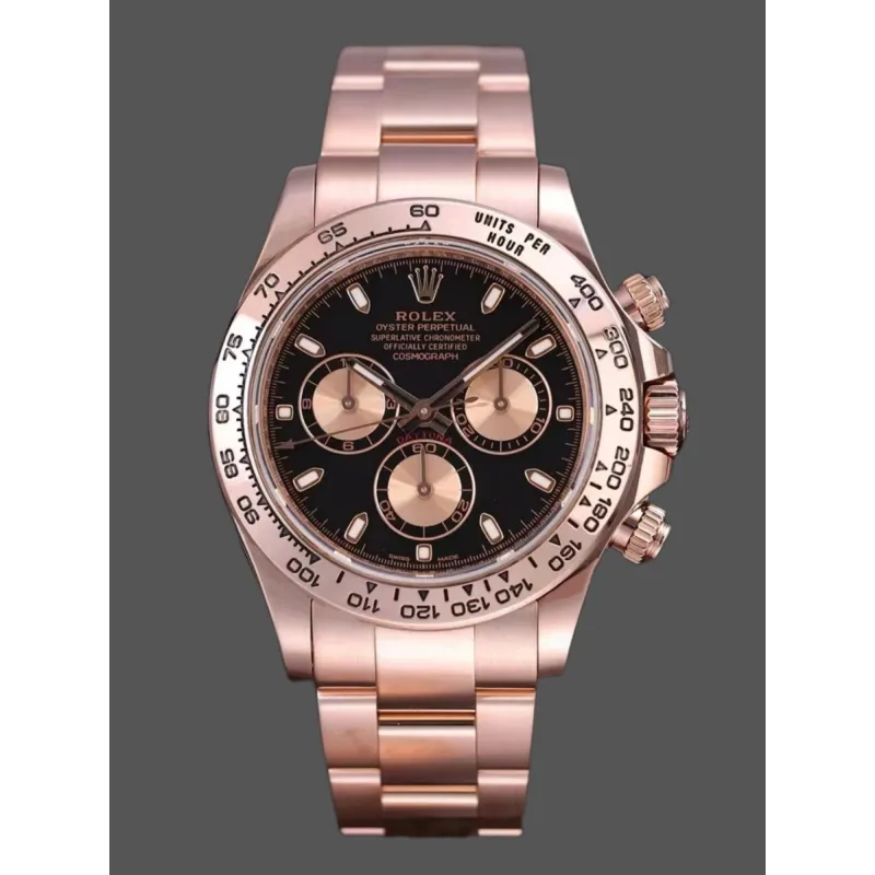 Rolex Daytona Reverse Panda 116505 Replica - Cadran Noir Bracelet Oyster