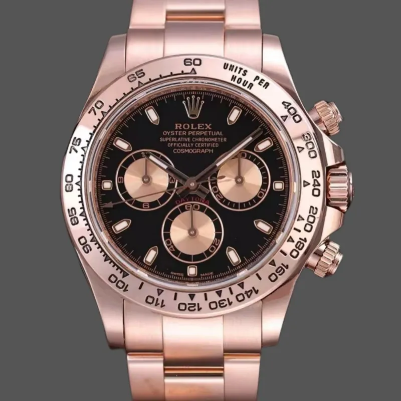 Rolex Daytona Reverse Panda 116505 Replica - Cadran Noir Bracelet Oyster