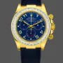 Rolex Daytona 116518 Replica - Cadran Bleu Lunette Diamants