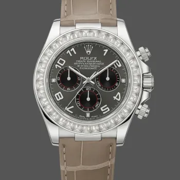 Rolex Daytona Diamond 116519 Replica - Cadran Rhodium Lunette Diamants