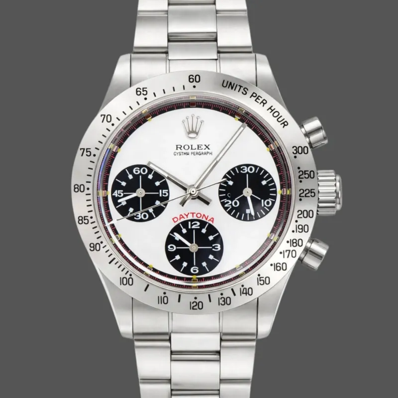 Rolex Daytona Vintage Unisexe Paul Newman 6239 Replica - Cadran Noir Lunette Tachymetre