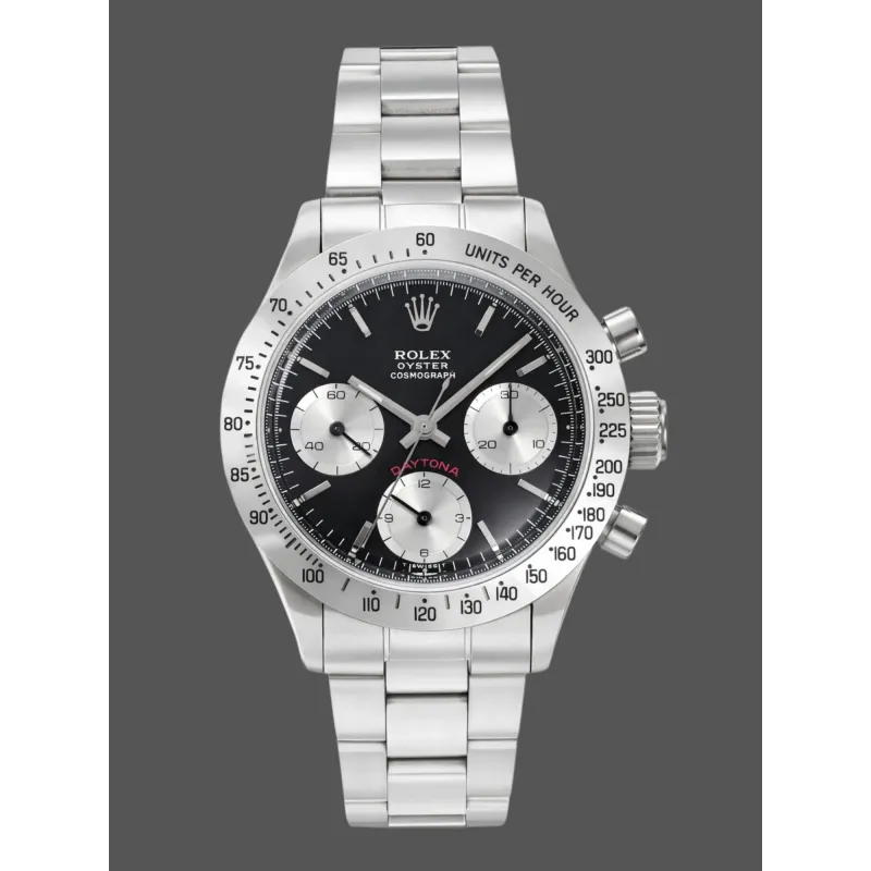 Rolex Daytona Paul Newman 6265 Replica - Cadran Noir Bracelet Oyster