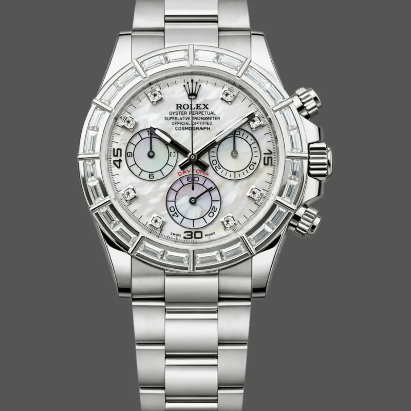 Rolex Daytona Cosmograph 116589BR Replica - Cadran Nacre Lunette Diamants