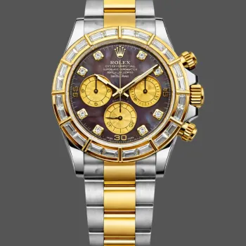 Rolex Daytona Cosmograph 116568BR Replica - Cadran Nacre Lunette Diamants