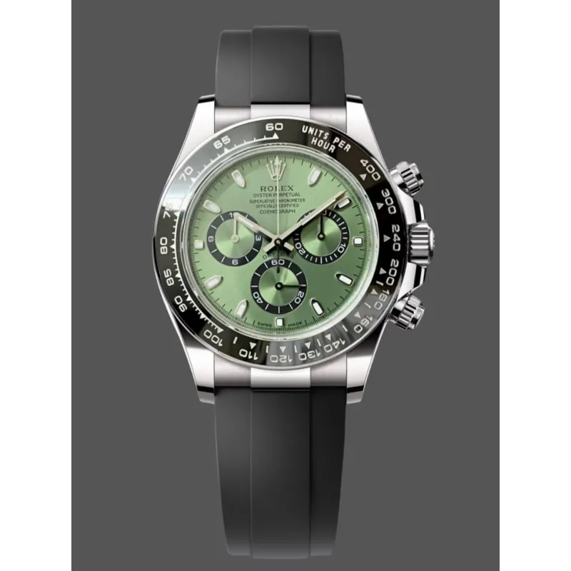 Rolex Daytona Platona 126506 Replica - Cadran Vert Acier Inoxydable