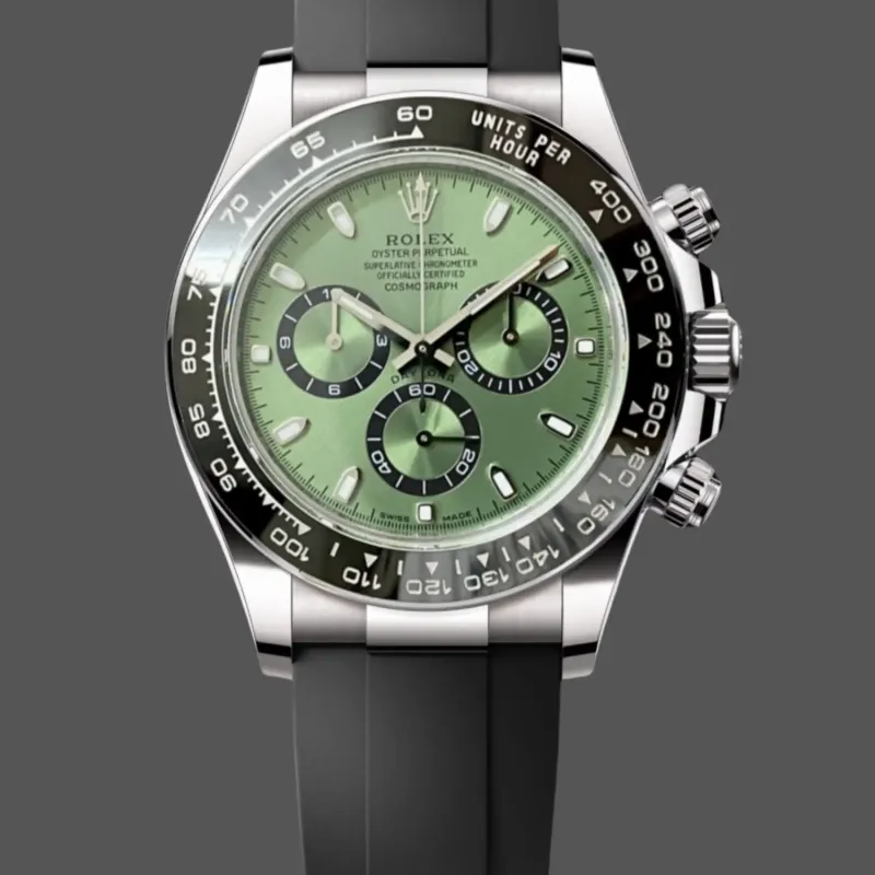 Rolex Daytona Platona 126506 Replica - Cadran Vert Acier Inoxydable