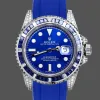 Rolex Submariner Hulk 116610 Replica - Cadran Bleu Lunette Cannelee