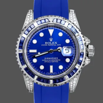 Rolex Submariner Hulk 116610 Replica - Cadran Bleu Lunette Cannelee