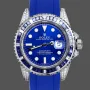 Rolex Submariner Hulk 116610 Replica - Cadran Bleu Lunette Cannelee