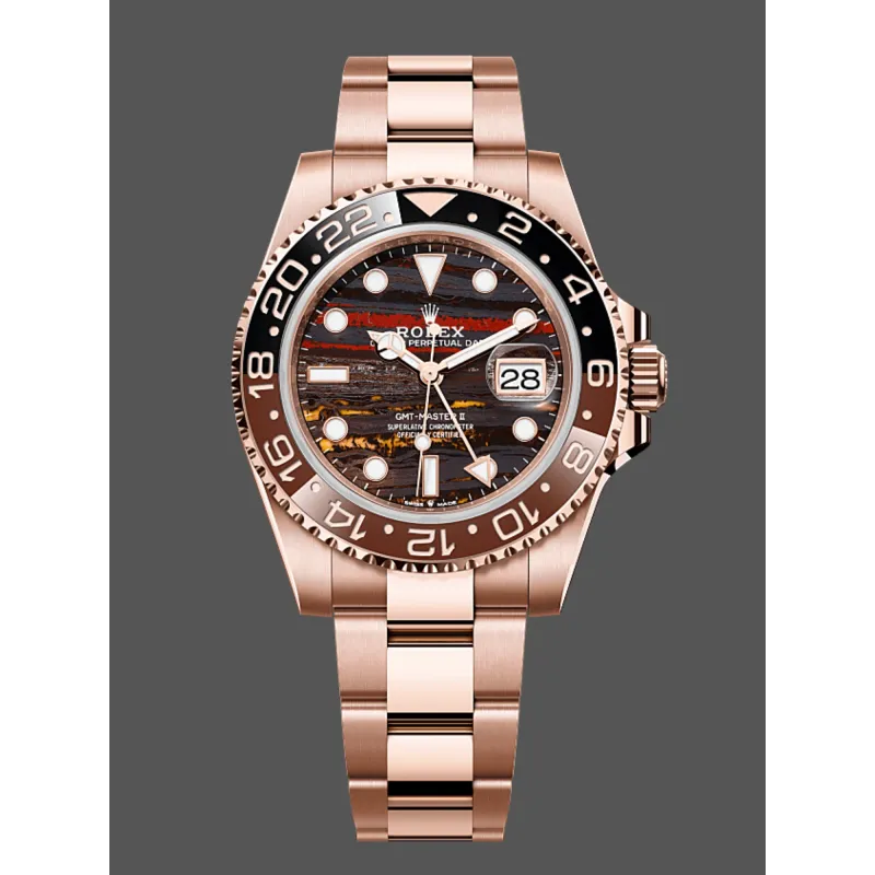 Rolex GMT-Master II Root Beer 126715CHNR Replica - Tiger Iron Bracelet Oyster