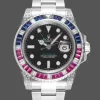 Rolex GMT-Master II Pepsi 126710BLRO Replica - Cadran Noir Lunette Diamants