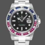 Rolex GMT-Master II Pepsi 126710BLRO Replica - Cadran Noir Lunette Diamants