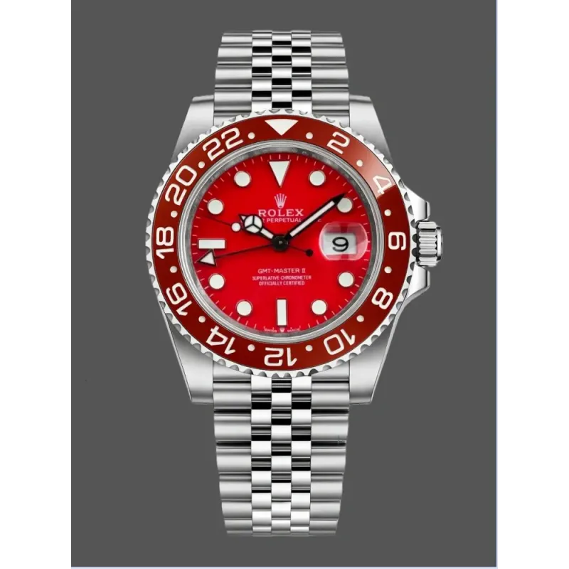 Rolex GMT-Master II 126710 RED EDITION Replica - Cadran Rouge Bracelet Jubilee