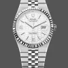 Rolex Land-Dweller 40 127334 Replica - Cadran Argent Lunette Cannelee