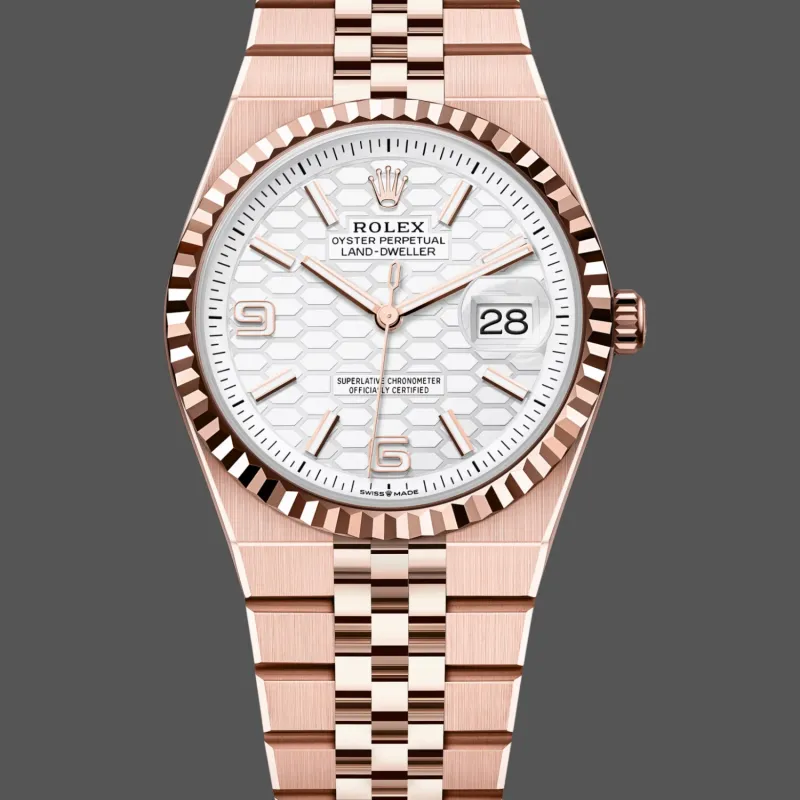 Rolex Land-Dweller Unisexe 127235 Replica - Cadran Argent Lunette Cannelee