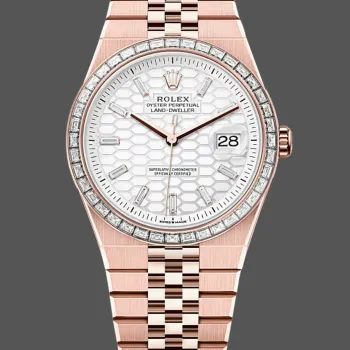 Rolex Land Dweller 127385TBR Replica - Ice White Lunette Diamants